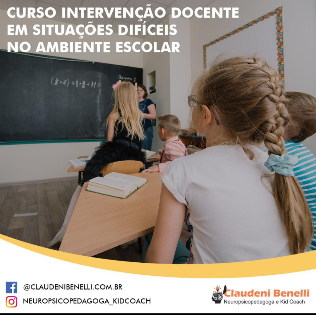 Curso Intervenção Docente em situações difíceis no ambiente escolar